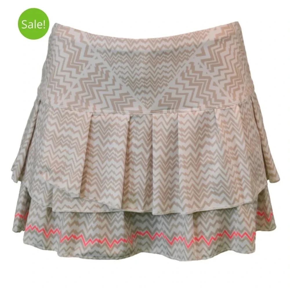 Lucky in Love Pulse Pleat Tier Skirt small